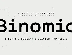 Binomic font