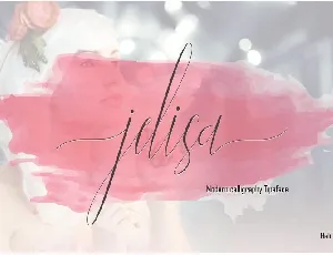 Jelisa Script font