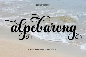 Alpebarong font