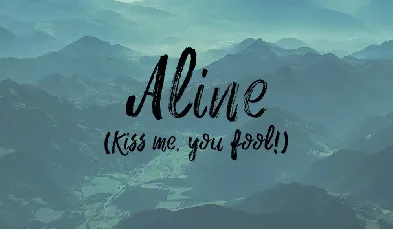 Aline Brush Free font