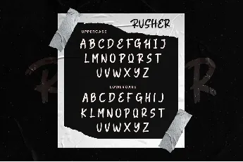 Rusher font