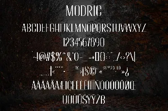 Modric font