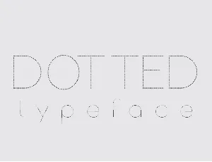 Dotted Demo font