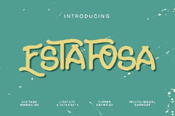 Estafosa font