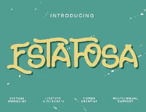 Estafosa font