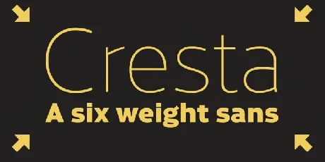 Cresta Family font