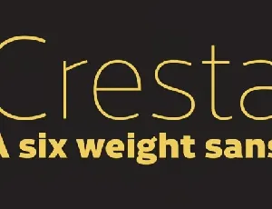 Cresta Family font