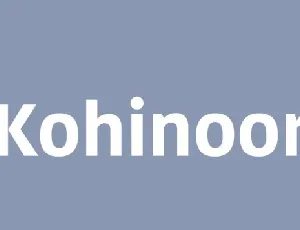 kohinoor Family font