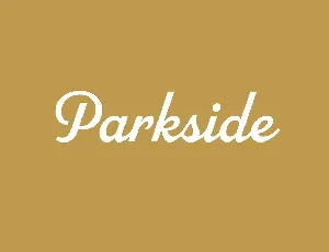 Parkside font