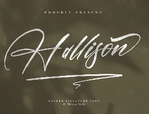 Hallison font