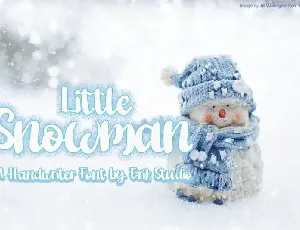 Little Snowman Script font