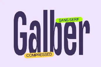 Galber font