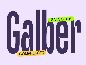 Galber font