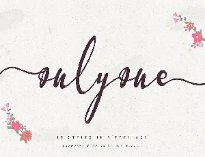 Onlyone font