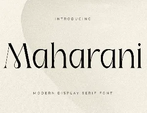 SS Maharani font