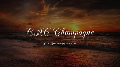 CAC Champagne font