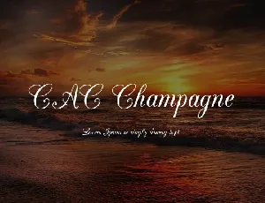 CAC Champagne font