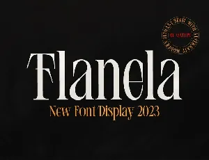 Flanela font