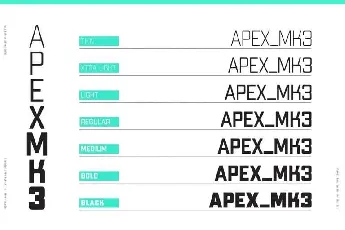 Apex Mk3 Family Free font