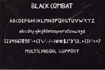 Black Combat font