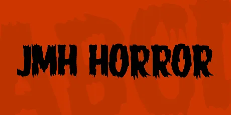 JMH HORROR font