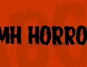 JMH HORROR font