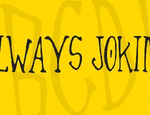 Always Joking font