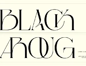 Black Aroug font