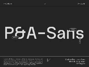 P&A Sans font