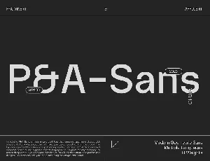 P&A Sans font