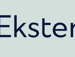 Ekster Family font