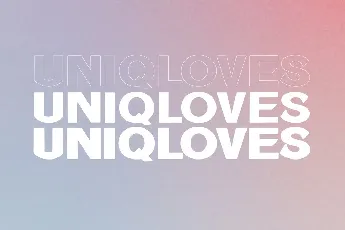 Uniqloves font