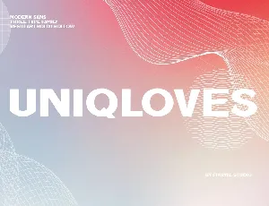 Uniqloves font