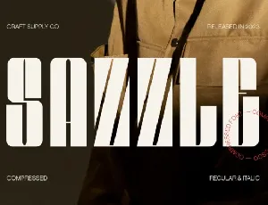 Sazzle font