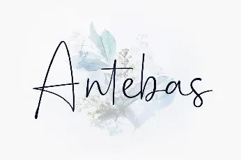 Antebas Script font