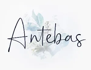 Antebas Script font