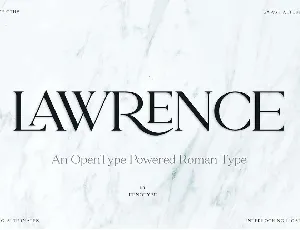 Lawrence font