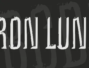 Iron Lung font