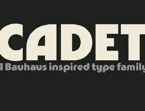 Cadet Family font