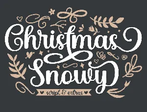 Christmas Snowy font