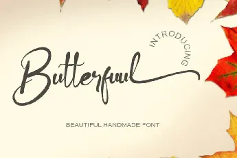 Butterfuul Calligraphy font