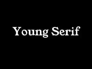 Young Serif font