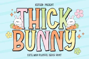 Thick Bunny Display font