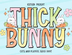 Thick Bunny Display font