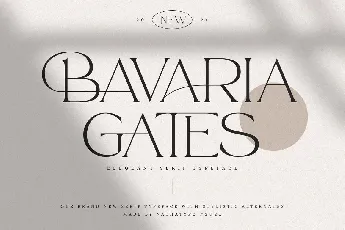 Bavaria Gates font