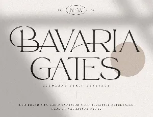 Bavaria Gates font