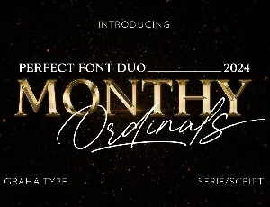 Monthy Ordinals Script DEMO font