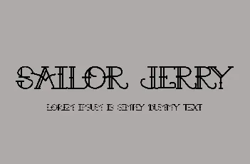 Sailor Jerry font