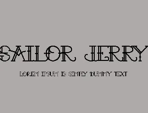 Sailor Jerry font