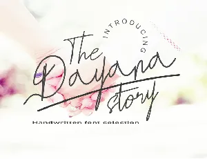 The Dayana Story font